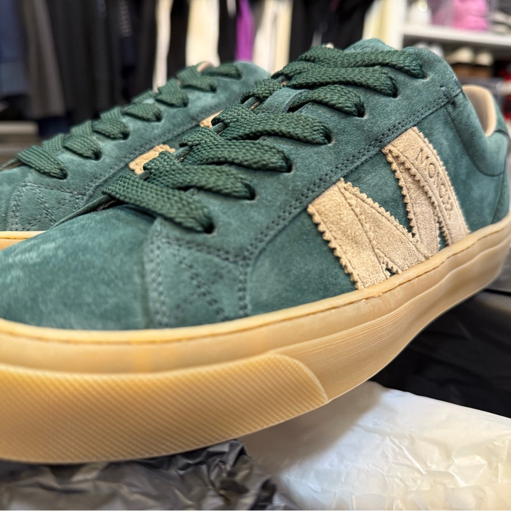 Montclair Monaco2  Green and Tan Men's Sneakers - size 9 - Picture 6 of 9